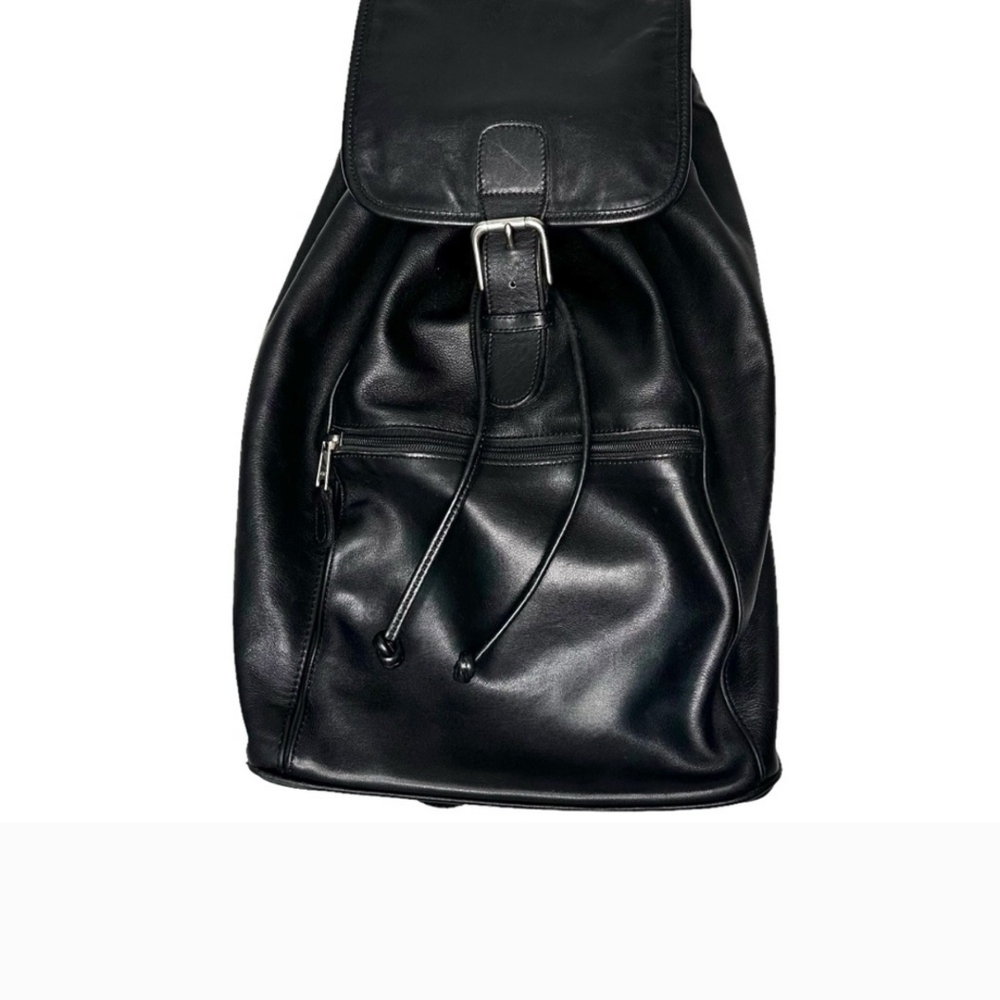 Coach Black Backpack with Drawstring Closure